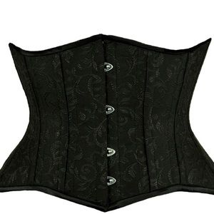 Brocade underbust corset 30 steel boned orchard